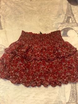 Red skirt