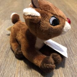 Rudolph The Red Nosed Reindeer Singing Plush Toy With Tags