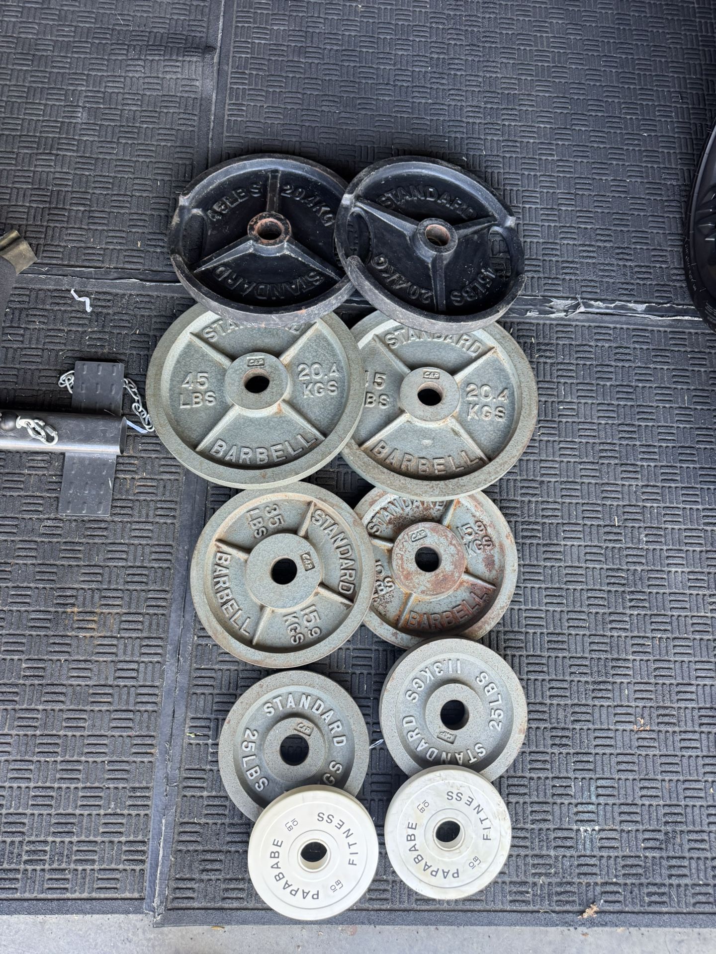 Olympic weights 320lbs total