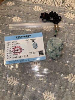 100% Grade A Jadeite necklace with COA