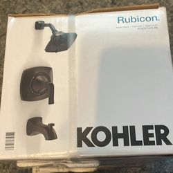 Make a Bold Splash. Upgrade your shower game with the KOHLER Rubicon Bath & Shower Set in sleek Matte Black.