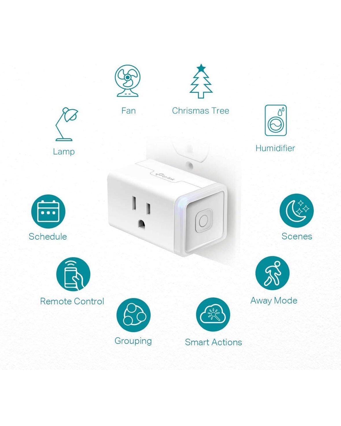 Kasa Smart Plug HS103P4, Smart Home Wi-Fi Outlet Works with Alexa, Echo, Google Home & IFTTT, No Hub Required, Remote Control, 15 Amp, UL Certified, 4