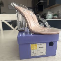 Clear Nude Heels 