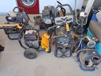 gas high-pressure washers and others for parts or fixing