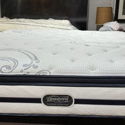 Like New King Size Beautyrest Luxury Mattress 