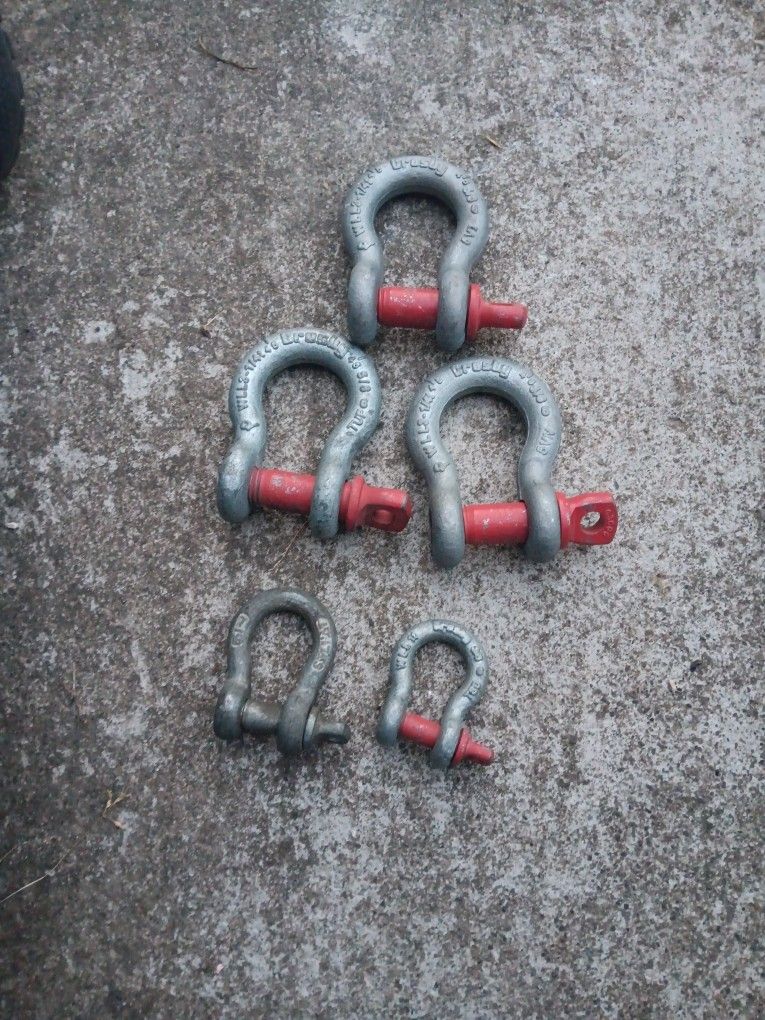 Crosby Metal Shakle. 5 PC.