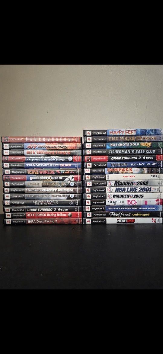 PS2 Games- $8 each Game or 4 for $20