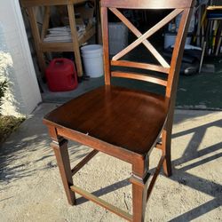 Chair, solid hardwood, cherry color