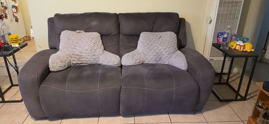 Gray Electric Loveseat
