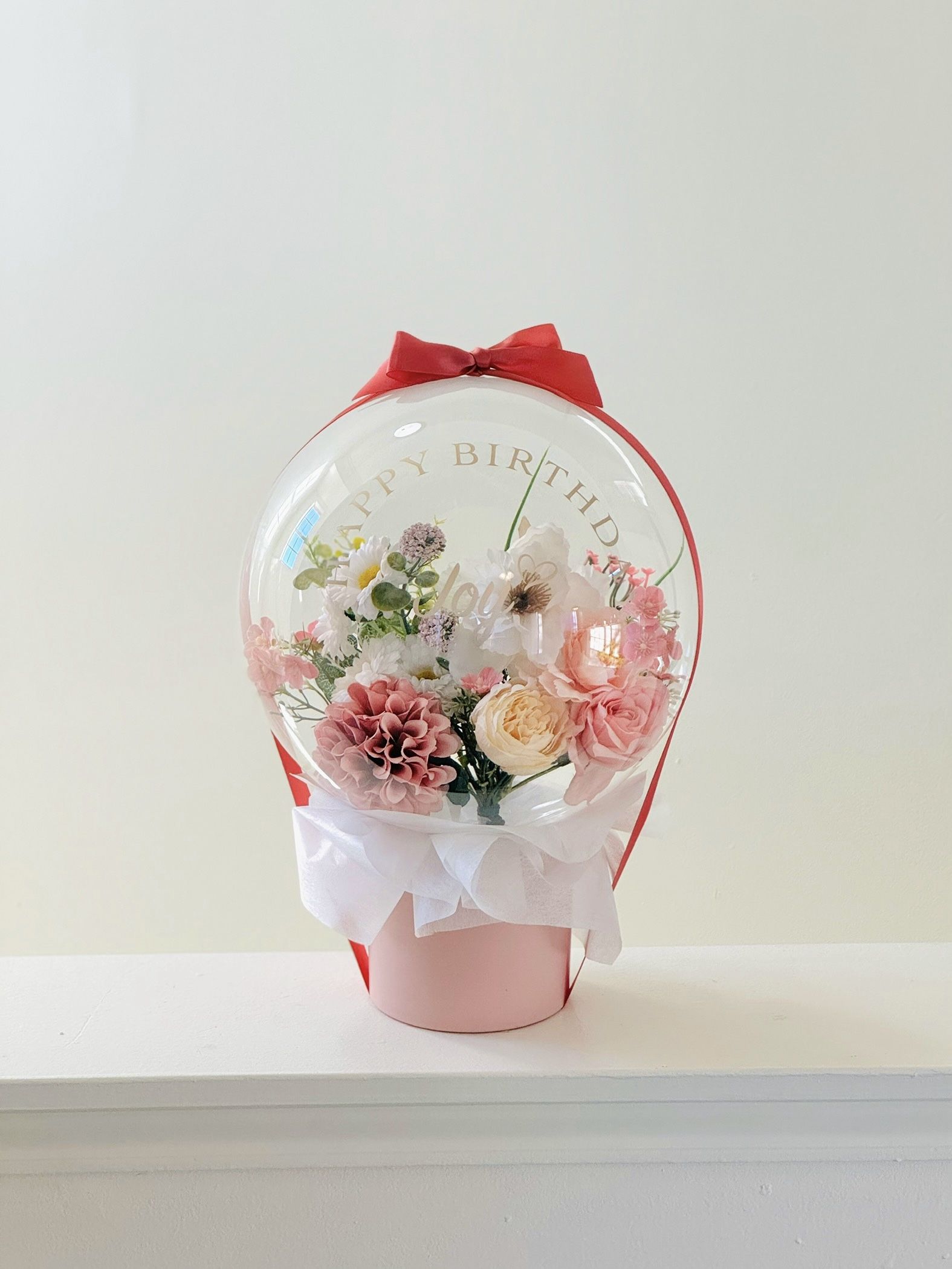 Birthday Anniversary Gift Flower Balloon Bouquet 