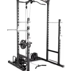 Squat rack w/pulley system  (cage)