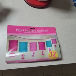 Paper Lantern garland 12ft Long