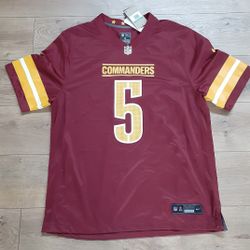 Washington Commanders Jayden Daniels Jersey Size XL