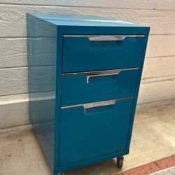 Blue File Cabinet 