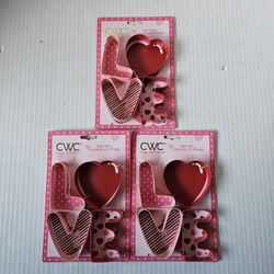 Cook With Color Valentine Cookie Cutters NEW