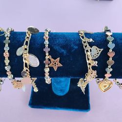 Pulseras De Oro Laminado 