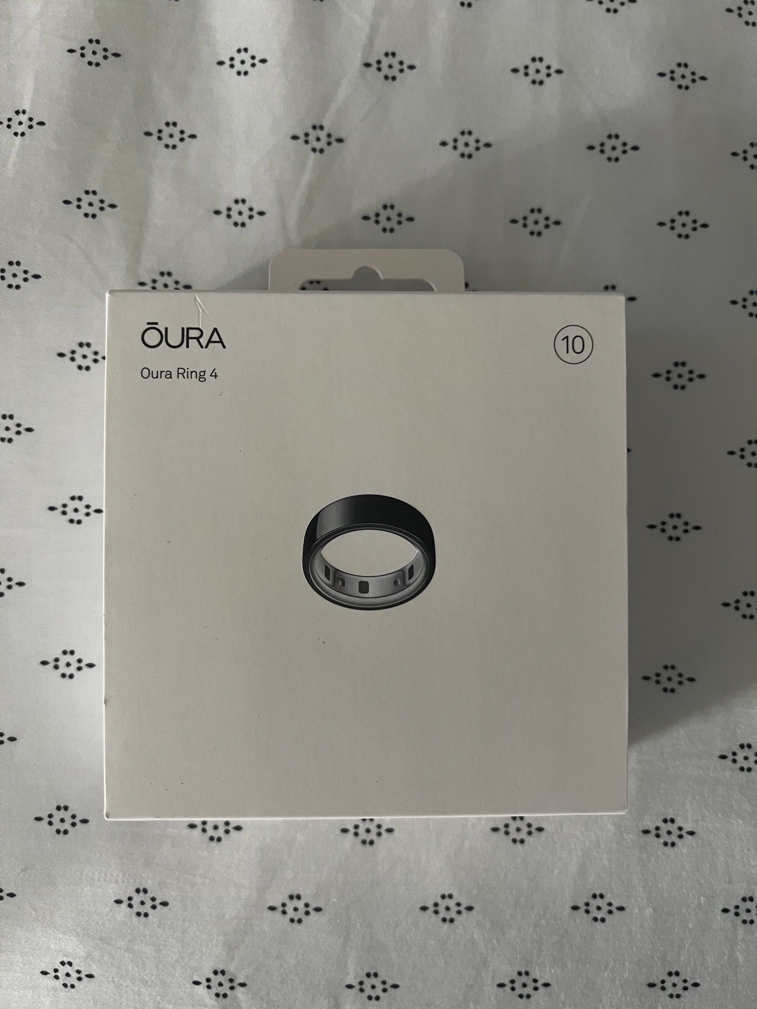 Brand New Oura Ring Gen 4 - Black, Size 10 (Sealed)