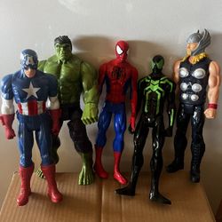 5 Full Size Super Action Figures