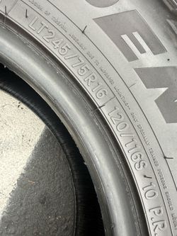 LT245/75/16 E-10ply (4 Tires) $125/All 4