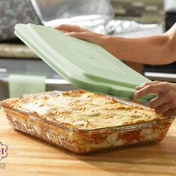 Recipiente de 5 Quartos para lasaña fantasia de princess house nuevo en caja