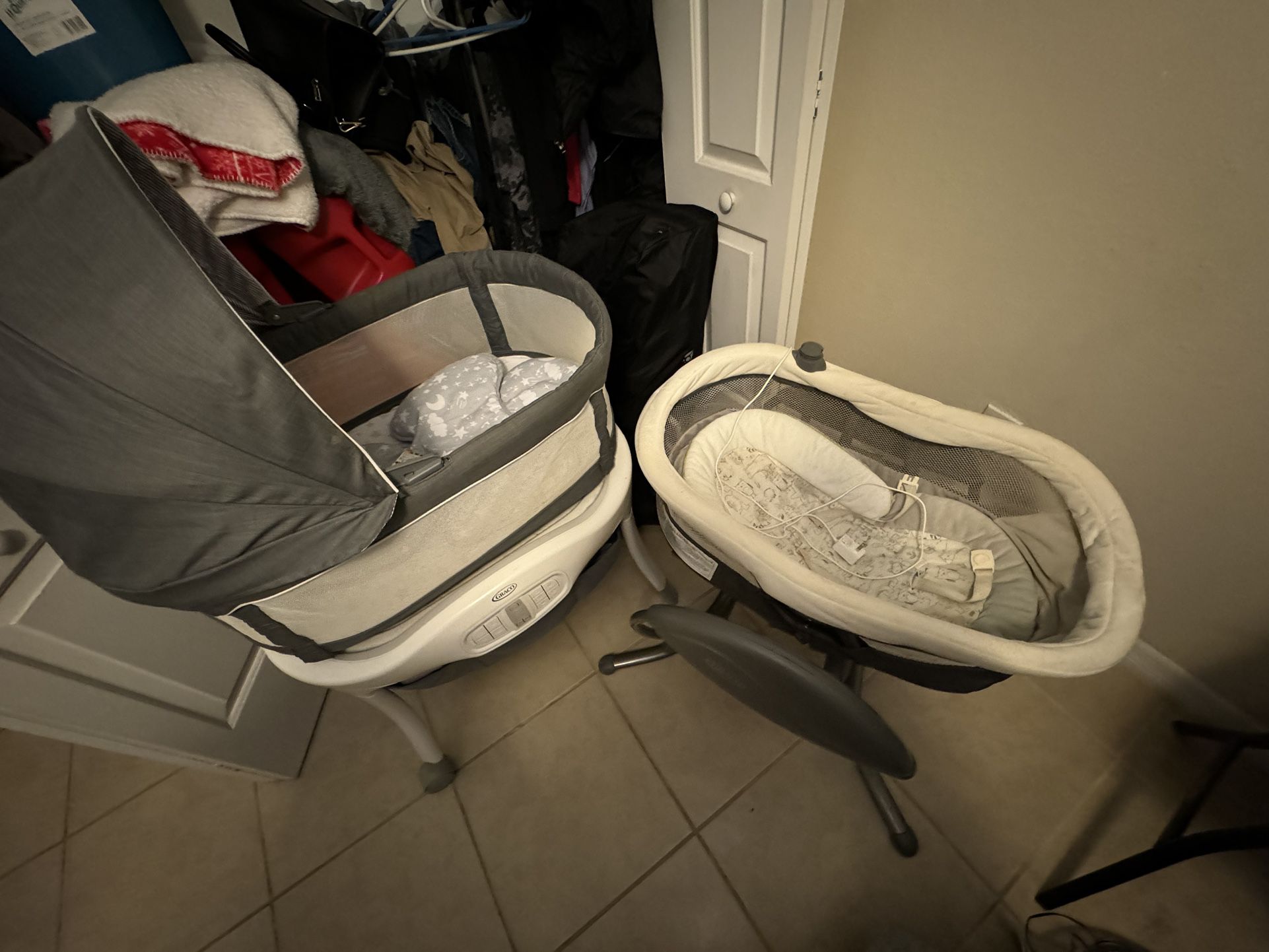 Baby Bassinet, Chairs And Bathing Pad
