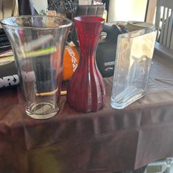 Unique Shaped Glass Vases 