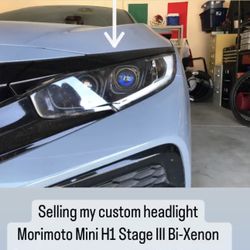 2016 - 2021 Honda Civic Custom Morimoto Mini H1 Bi-Xenón Projector With full HID Kit 