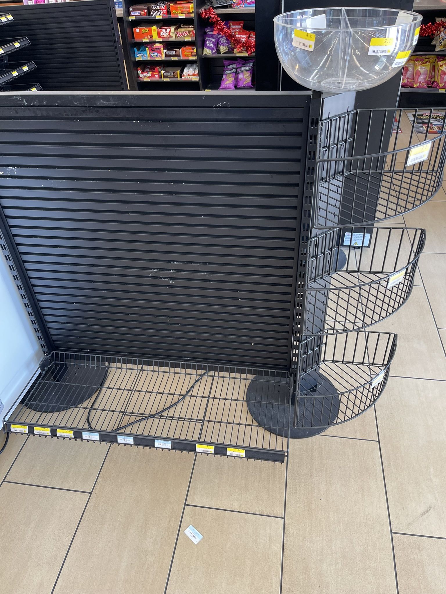Cue Line For Convenience/retail Store Like New With Racks And Hooks