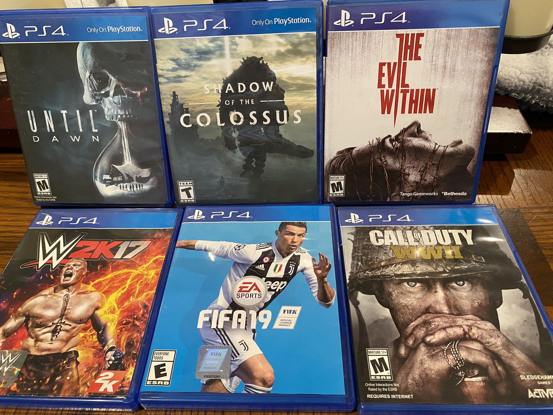 PS4 Video Games Lot