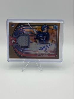2025 Bowman Chrome - Hyeseong Kim Auto /50 Gold Relic #BCAR-HK Dodgers (RC)