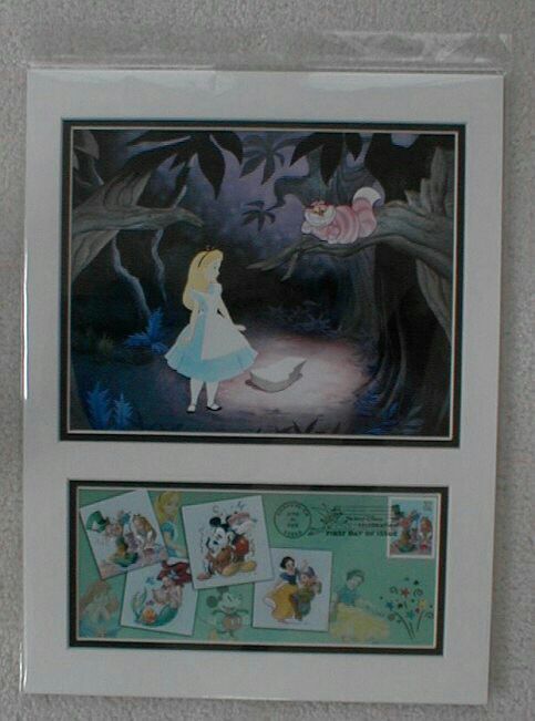 Alice in Wonderland Matted First Day Cover