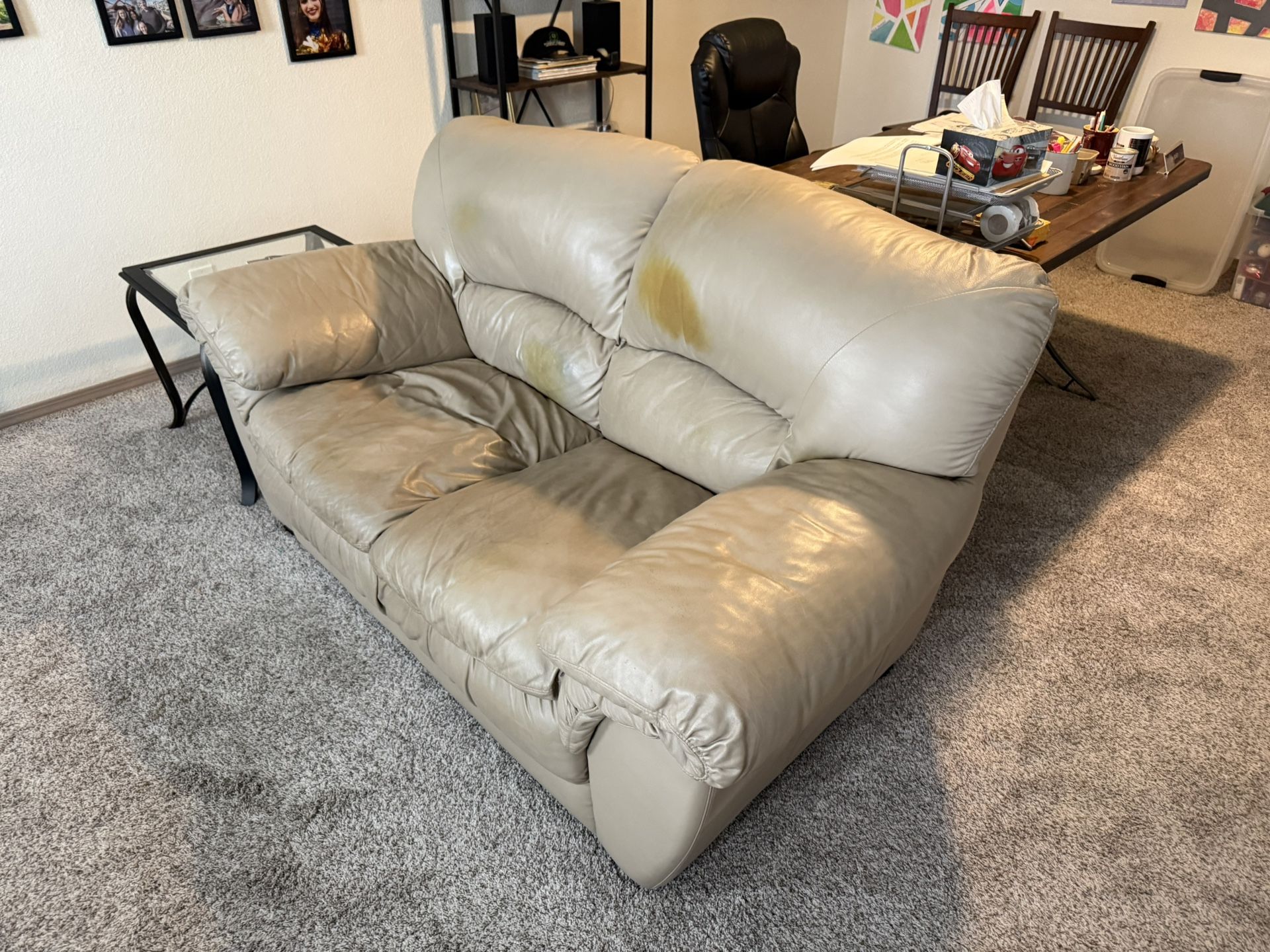 Leather Love Seat