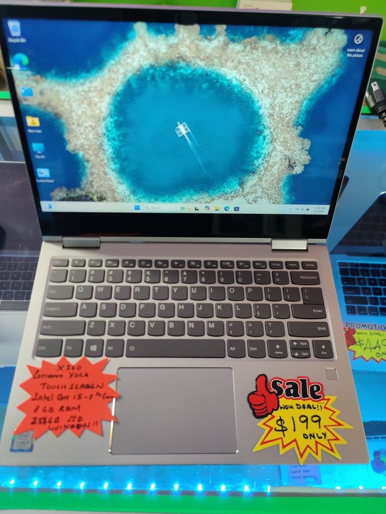 Deal of the Day - Lenovo Thinkpad Yoga X360 Touch Screen Laptop - Full Specs in Picture.
Miracle Touch Computers
Shop A50
Beach Blvd flea market
J