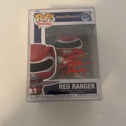 Red Power Ranger Sign Funko Pop