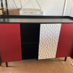 New 47" Buffet Cabinet with Storage, Modern Coffee Bar, Kitchen Cabinet 