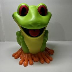 Rainforest Cafe Tree Frog 3D Souvenir Travel Drink Sipper Cup Cha Cha 8”