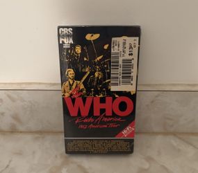 The Who Rocks America 1982 American Tour VHS Tape Hi-Fi Stereo NEW SEALED