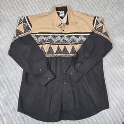 Roper Western Shirt Mens XL Aztec Navajo Print Southwest Cowboy Rodeo Made in USA
Vintage 
