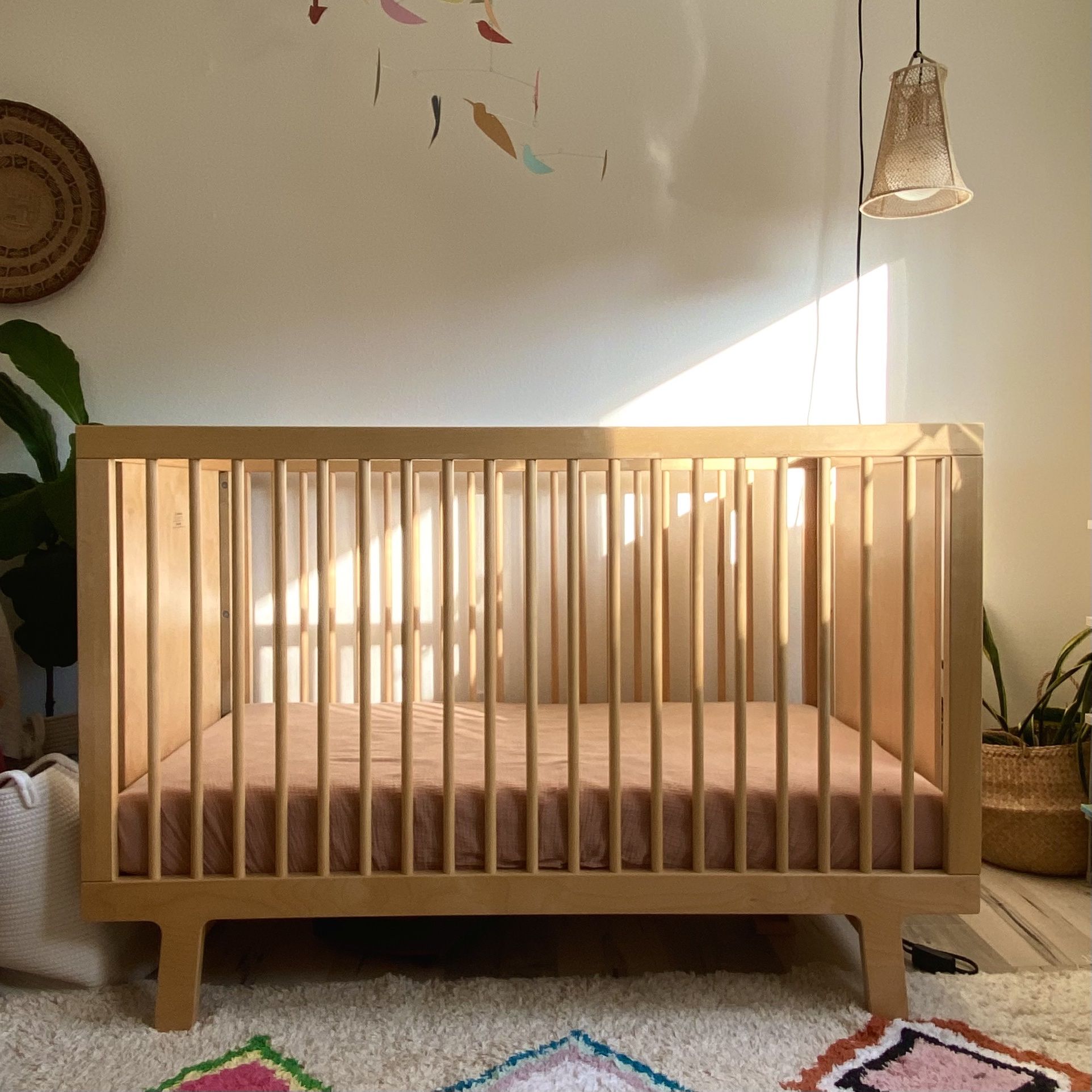 Oeuf Sparrow Crib with Natural Latex Matress