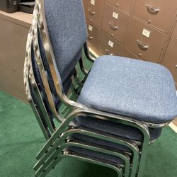 Metal Cushioned Seat Chairs