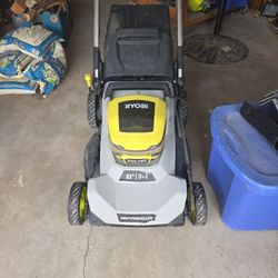 21 Inch Ryobi Battery  Lawn Mower