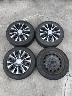 205 / 55R16 94V 5 lug used tires and wheels