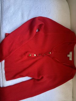 Red Long Sleeve Top