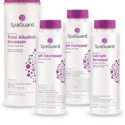 SpaGuard Balancer Bundle (pH Decreaser, pH Increaser, Alkalinity Increaser, Calcium Increaser