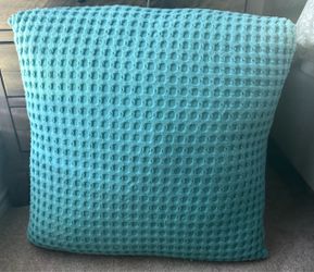 2 large bed decor pillows