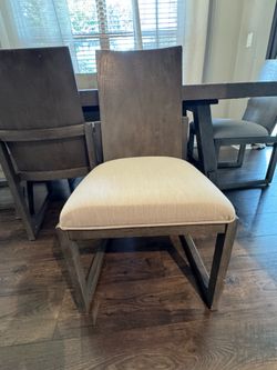 Dining room table and chairs