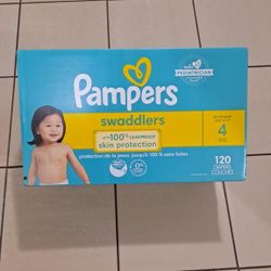 PAMPERS SIZE 4  120COUNT