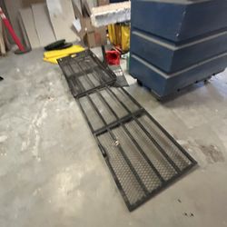 Steel Solo Cargo Carrier and Folding Ramp for 2" Hitches  