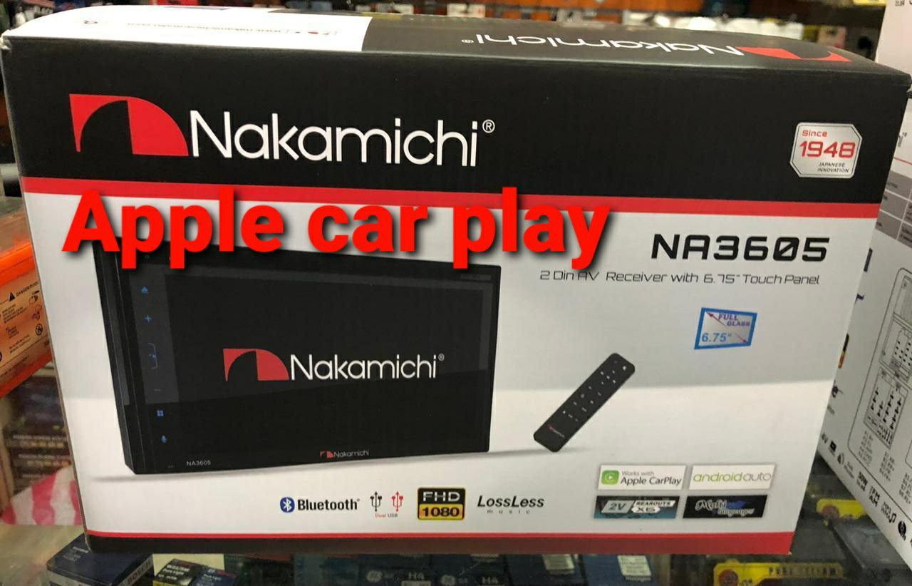 Nakamichi with apple car play and android auto brand new factory sealed with dvd with warranty