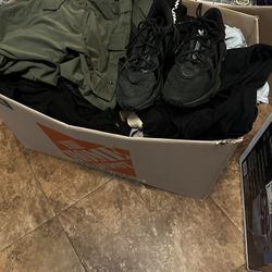 Large Box Of Clothes